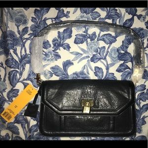 New Tory Burch Bond Leather Shoulder Bag